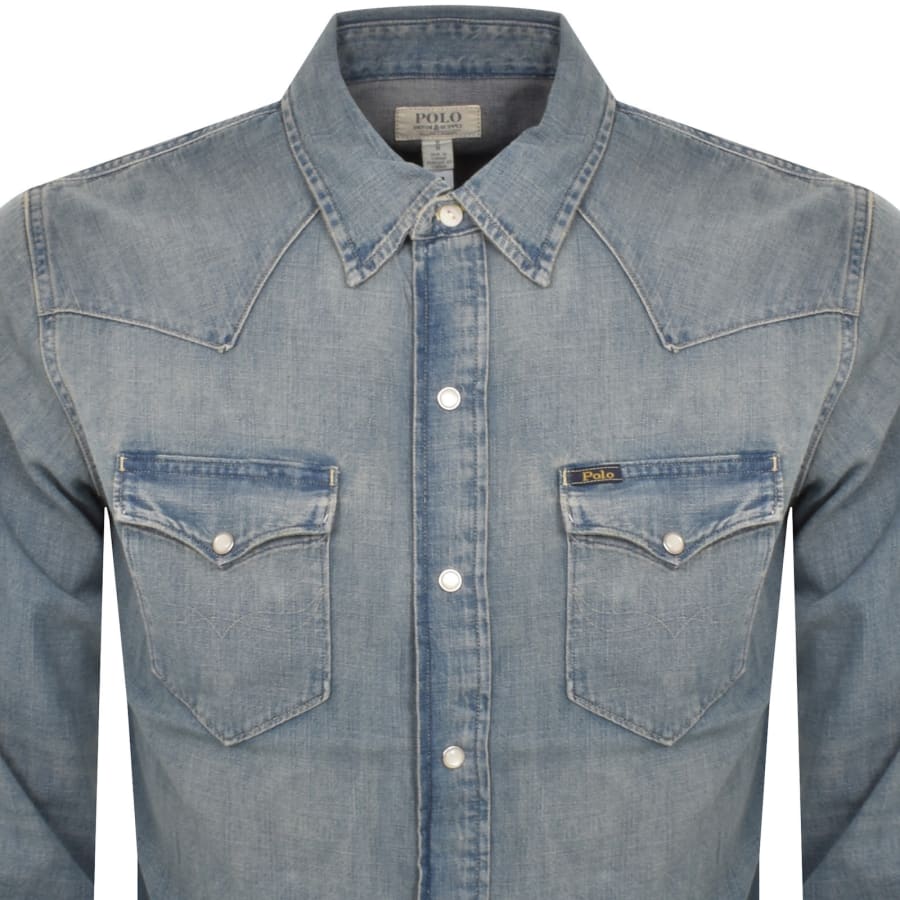 Ralph Lauren Icon Western Denim Shirt Blue